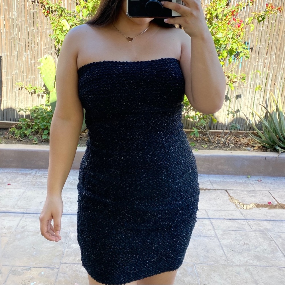 Black Sparkly mini dress ✨